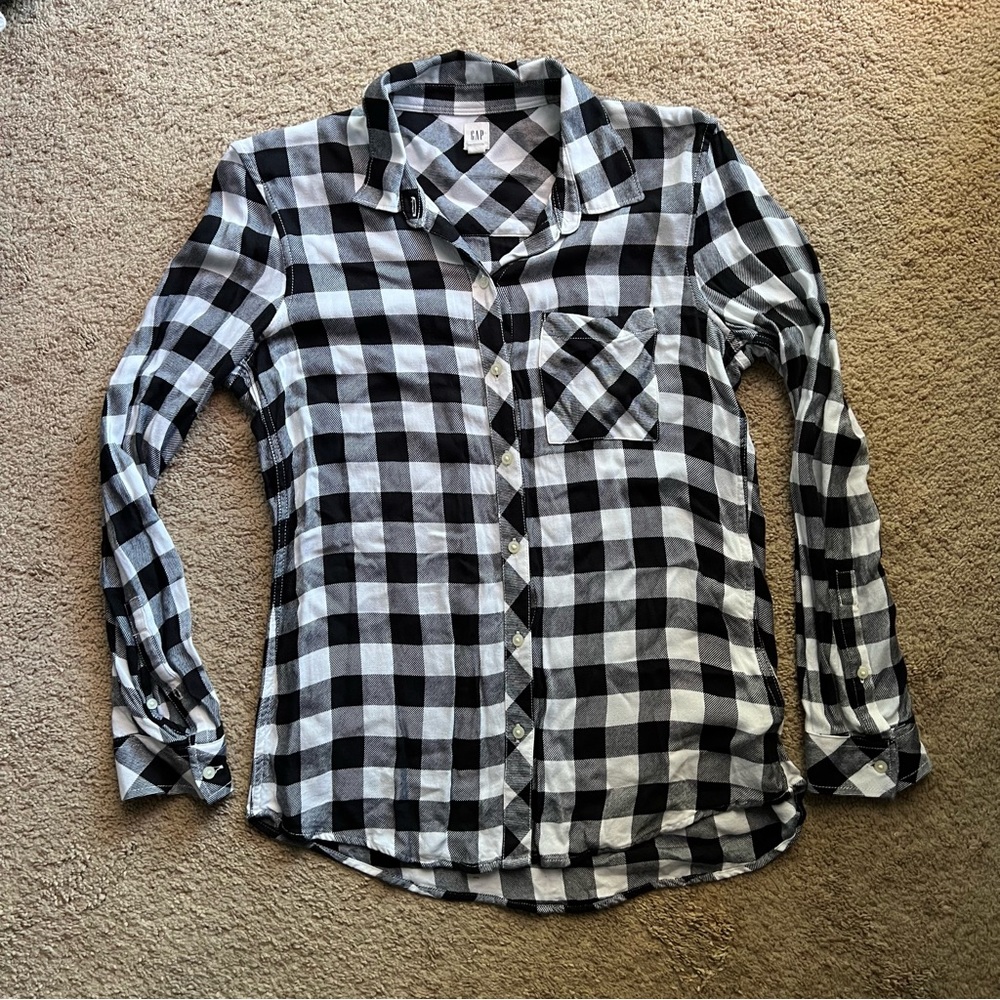 Gap buffalo plaid button down